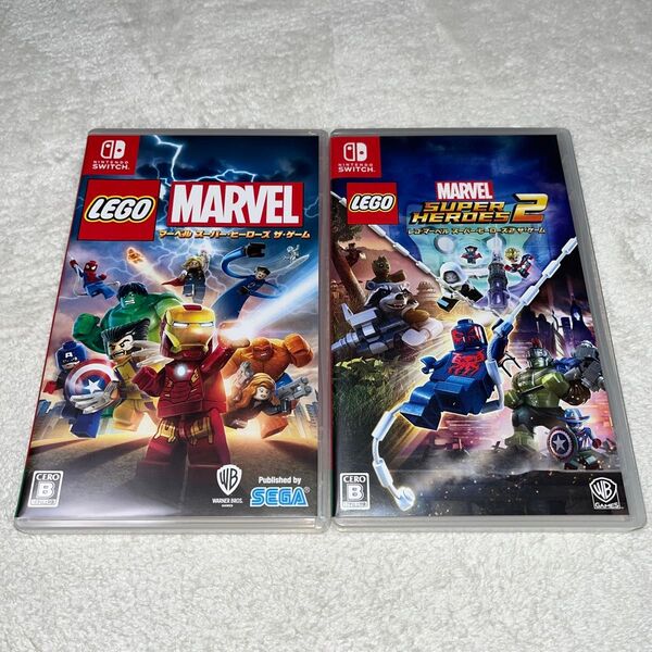 【Switch】 LEGO マーベル スーパー・ヒーローズ ザ・ゲーム 1 と 2 2本セットです。