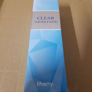 歯磨き粉 thany. CLEAR TOOTHPASTE