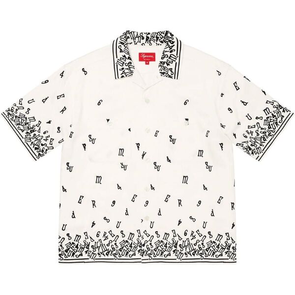 Supreme Nouveau Embroidered S/S Shirt 窪塚洋介着用 Sサイズ ホワイト
