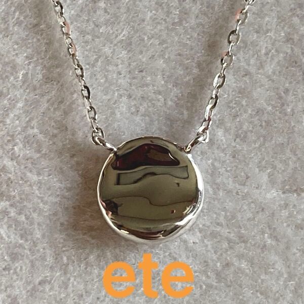 【最終価格】ete K10WG ネックレス コイン