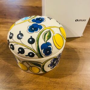 新品未使用 アラビア パラティッシ イエロー 蓋付きジャー