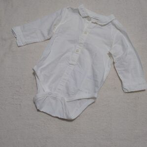 着画あり next スモッキング シャツ ロンパース 70cm