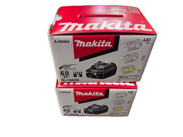 マキタ リチウムイオンバッテリ BL1860B 2個組 新品未使用 国内純正品です