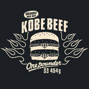 ■KOBE BEEF Tシャツ■110サイズ（ネイビーxナチュラル）KOBE BEEF 神戸　神戸ビーフ