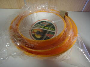  free shipping [takeya chemistry / fresh bowl ] orange /3 point set / Showa Retro / pop / unused goods ③