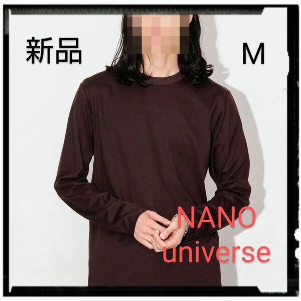 NANO universe【新品】Anti Soaked 汗染み防止 クルーネックTシャツ長袖
