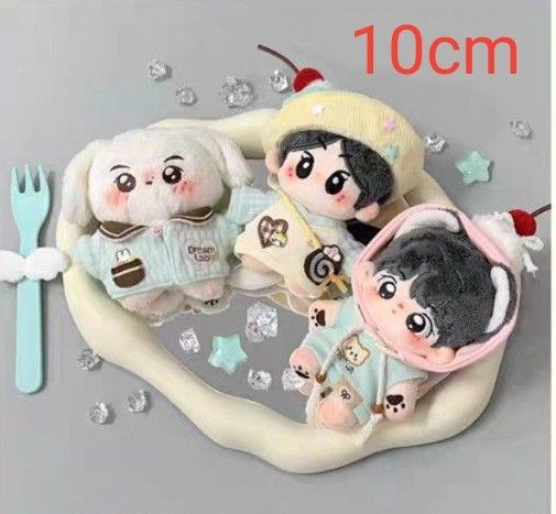 ぬいぐるみ服10cm サクランボコーデ5点セット 着せ替えぬいぐるみ