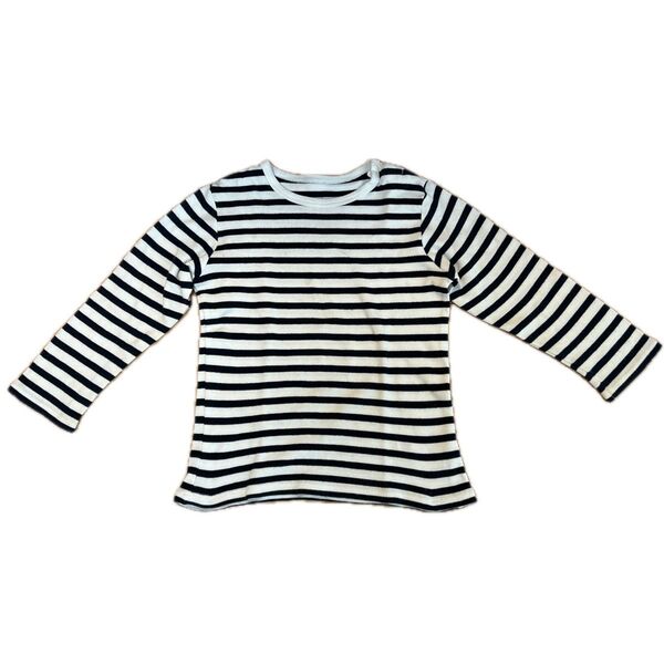UNIQLO ユニクロベビー クルーネックT ロンT 長袖Tシャツ ボーダー 100