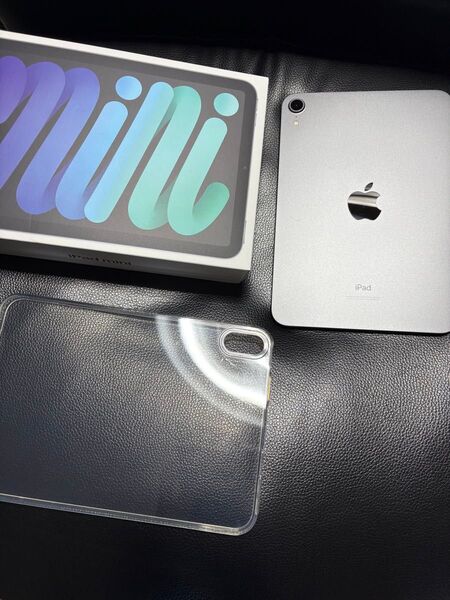 iPad mini 第6世代 透明ケースと付属品付き!バッテリー最大容量100%