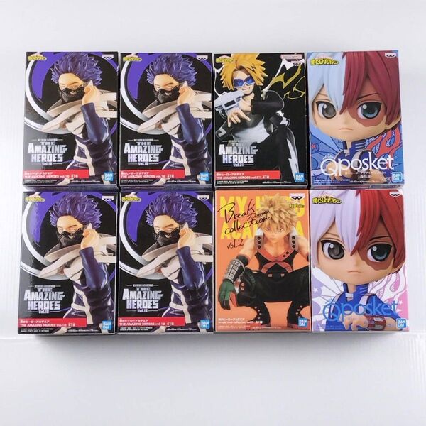 僕のヒーローアカデミア 心操人使 上鳴電気 Break time collection 爆豪勝己 Qposket 轟焦凍8体セット