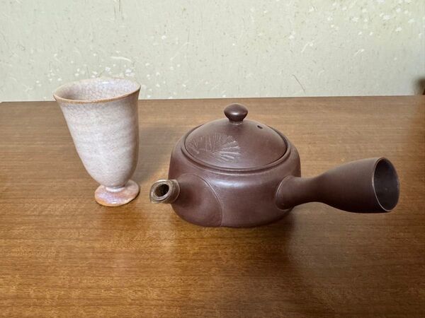 昇龍の急須 萩焼の湯呑み