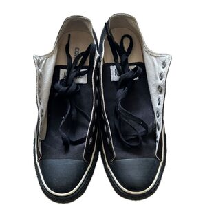 CONVERSE ALL STAR ローカットスニーカー ブラック 中古 限定カラー 27.5センチ メンズ 黒 白 年代物 レア
