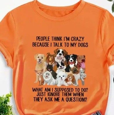 犬柄 Tシャツ