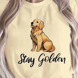犬柄Tシャツ