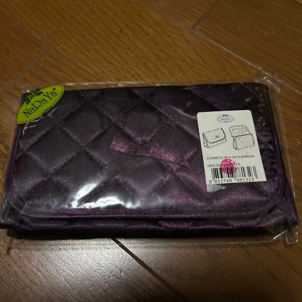 ナラヤ コスメティックバッグ パープル 未使用