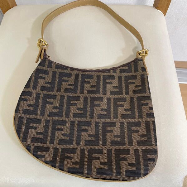 FENDI ズッカ柄 ワンハンドルバッグ ブラウン ヴィンテージ