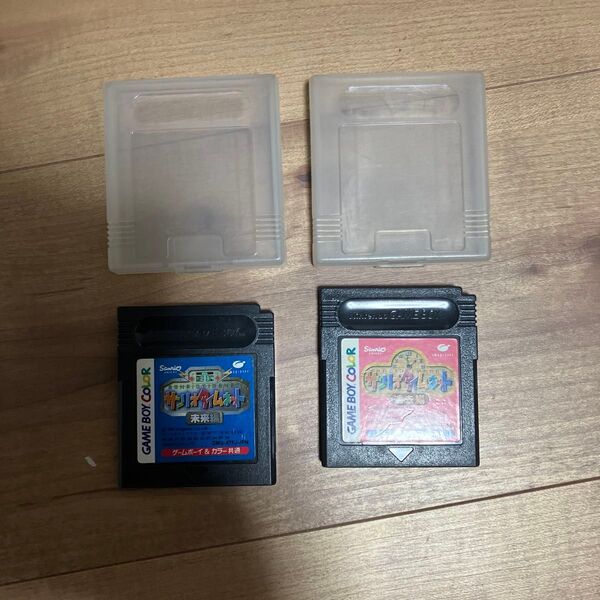 ゲームボーイソフト。サンリオタイムネット(過去編)サンリオタイムネット(未来編)ケースセットです。
