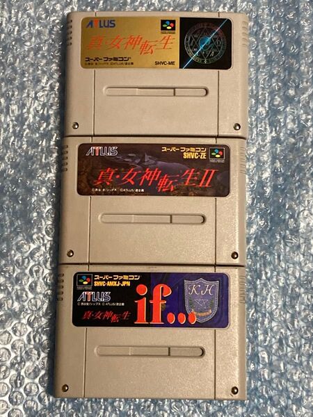 SFC 真女神転生 3作品セット 電池交換済
