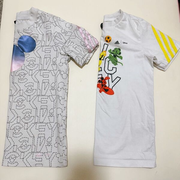 アディダス ミッキー tシャツ 半袖 2枚セット 140cm