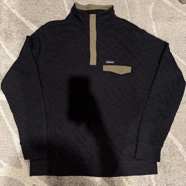 patagonia パタゴニア コットンキルト スナップT炭黒フェードブラック サイズXXL