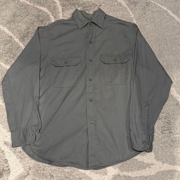 希少 60s BIG MAC ロングスリーブシャツ "ARMY CLOTH"