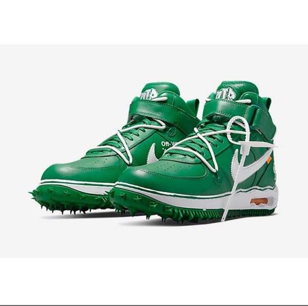 Off-White × Nike Air Force 1 Mid SP LTHR "Pine Green" オフホワイトNIKE