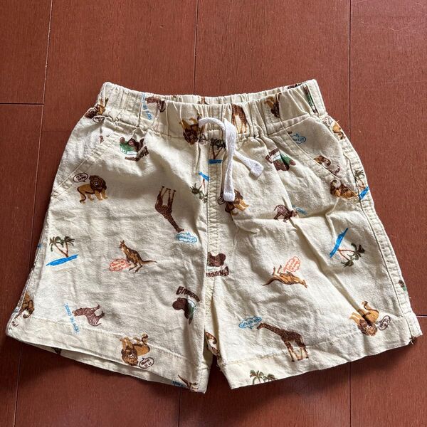 動物柄 ショートパンツ キッズ 100