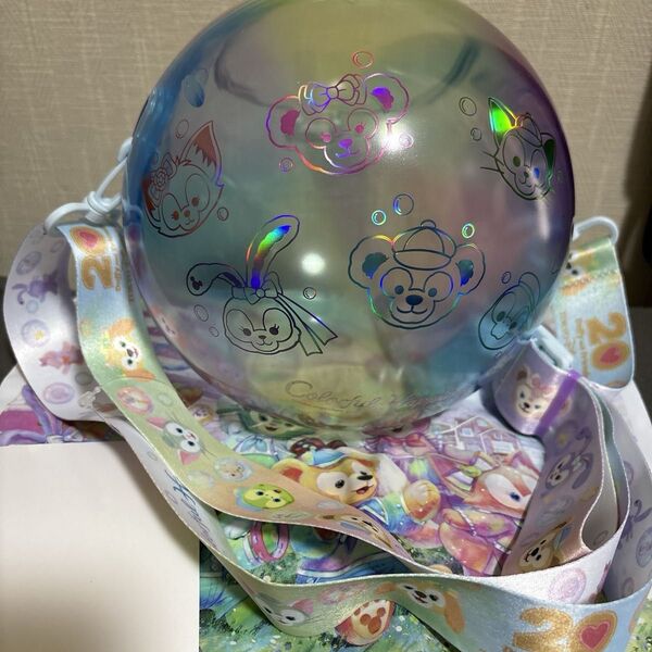ポップコーンバケット カラフルハピネス 20周年 ダッフィ ディズニーシー ショッパー付き