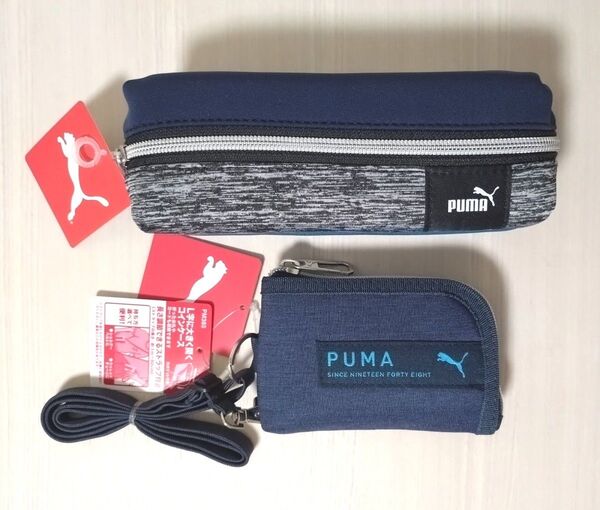 新品 プーマ PUMA ツインルーム ペンケース L字コインケース 財布 男の子