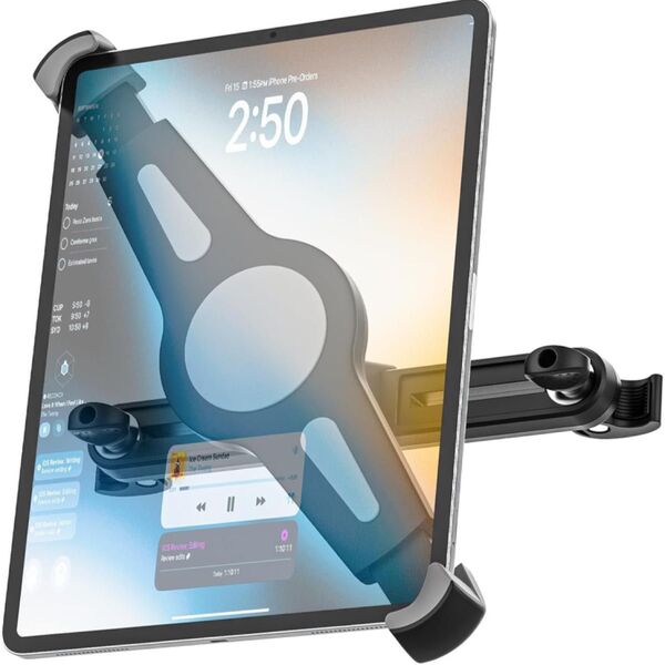 ヘッドレストiPadホルダー 9.5インチ-14.5インチタブレット用