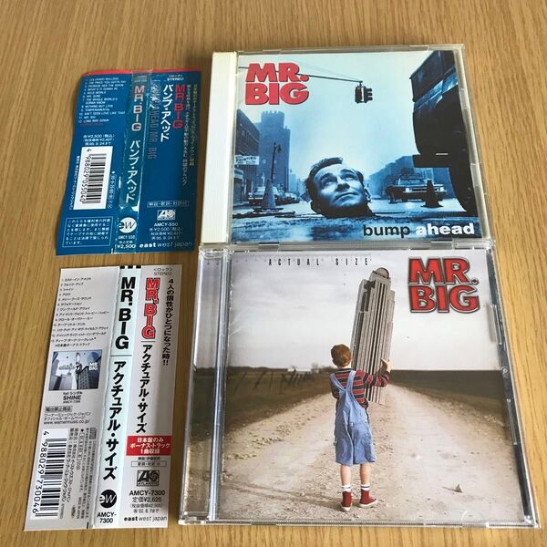 ミスター・ビッグ バンプ・アヘッド + アクチュアル・サイズ 国内盤 MR.BIG Bump Ahead Actual Size