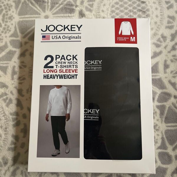 Jockey ジョッキー ヘビーウェイト 長袖Tシャツ Mサイズ 2枚 ブラック