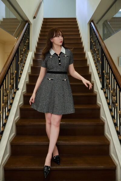 herlipto San Rocco Tweed Knit Dress Mサイズ