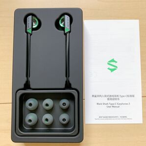 未使用品 箱入り Black Shark Type-C Earphones 2 L型ゲーミングプレミアム有線 イヤホン カナル型