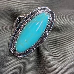 ⑩天然ターコイズ指輪 12号