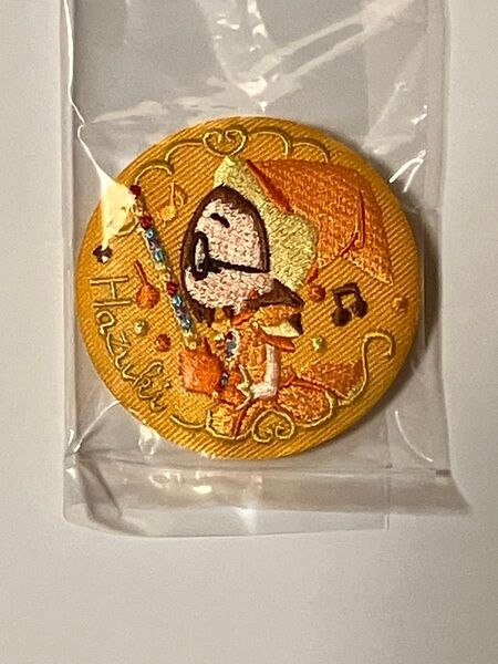 おジャ魔女どれみ 刺繍缶バッジ 藤原はづき