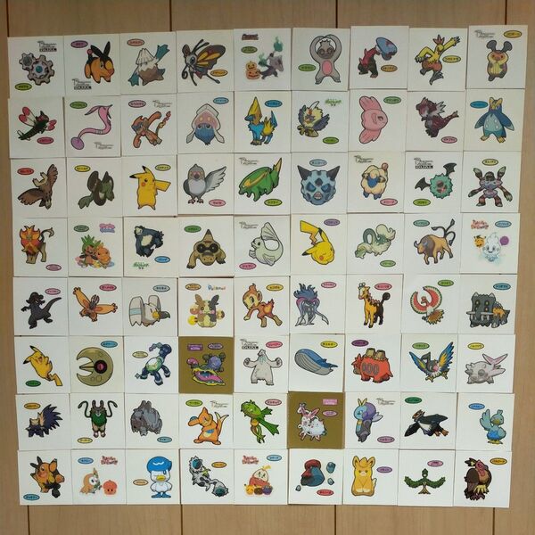 ポケモンデコキャラシール72枚セット①