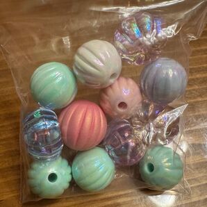 ビーズ カボチャ カスタム カラフル 各種 まとめ売り