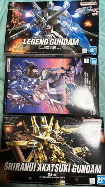 ガンプラまとめ売り ガンダム HG デスティニーガンダムspecⅡ クリア レジェンドガンダム シラヌイアカツキガンダム