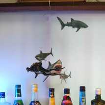 ＊ サメ ダイバー 魚 モビール JAWS ジンベイザメ フレンステッド ではないです！ 知育玩具 モンテッソーリ にオススメ Flensted じゃない_画像3
