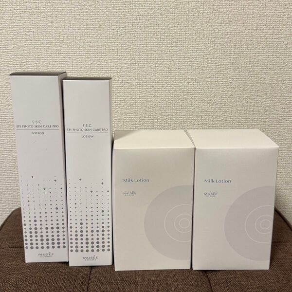 ミュゼ コスメ ミルクローション 300mL ブーケサボンの香り 2本+エピフォト スキンケア プロ ローション 195mL 2本