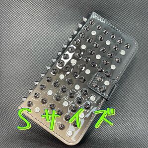 iPhoneケース スマホケース デコ スタッズ ラインストーン キラキラ かわいい スライドショー手帳型ケース