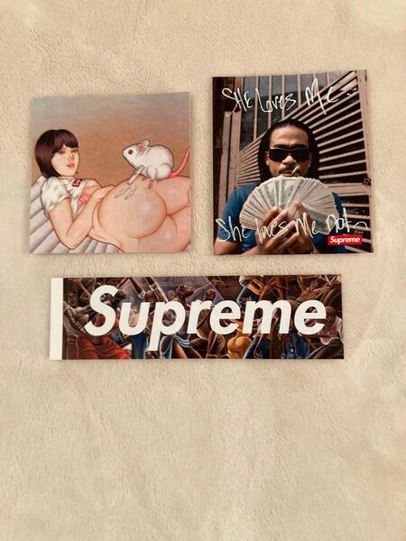 Supreme 25SS ノベルティー ステッカー 3枚 シュプリーム Sticker