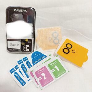 ★●iPhone12 カメラフィルム レンズ フィルム 2枚セット 硬度9H 指紋防止 気泡防止 飛散防止 キズ防止 カメラ保護