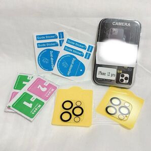 ★●iPhone12 Pro カメラフィルム レンズ 2枚 硬度9H 指紋防止 気泡防止 飛散防止 キズ防止 カメラ保護
