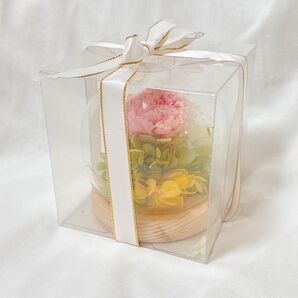 ★●プリザーブドフラワー ガラスドーム プレミアム バースデー 母の日 プレゼント 誕生日 花 ギフト 結婚祝い 退職祝い お祝い