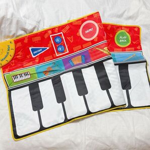 ★Coolplay ピアノ おもちゃ こども 知育玩具 音楽マット 8種楽器 録音 再生 148×60cm 大きいサイズ