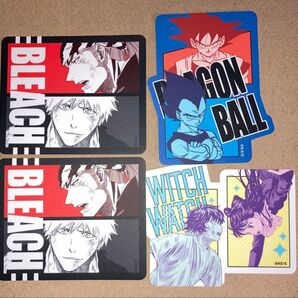ジャンプ ステッカー buddy BLEACH(ブリーチ)、ドラゴンボール、witch watch