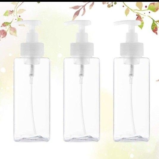 泡ポンプボトル 泡ボトル 650ml 透明 プラスチック製 詰め替え容器 ソープディスペンサー 泡立て 詰め替えボトル 3本セット