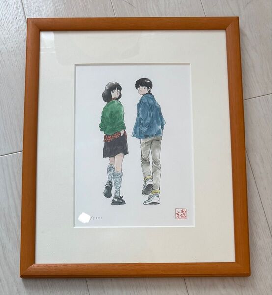 あだち充 複製原画 画業30周年記念企画 タイムカプセル リトグラフ